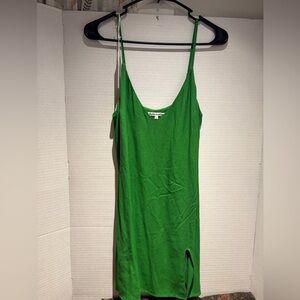 Reformation Kelly Green V-Neck Dress Marlowe dress